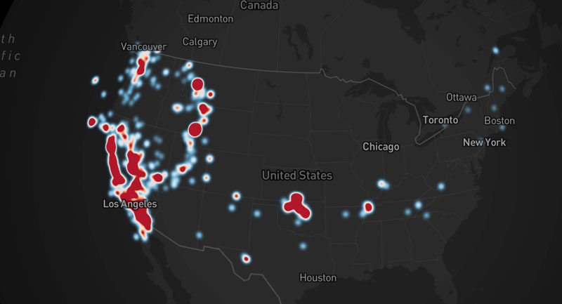 Real-Time Sales Heatmaps